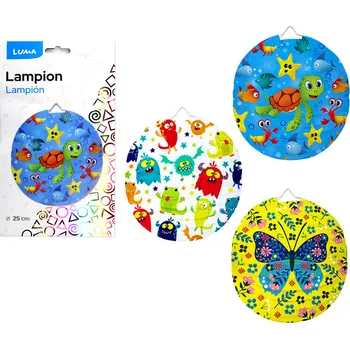 Party dekorace Lampion 25 cm kulatý dětský mix LUMA
