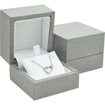 Dárková krabička JK Dárková krabička na náušnice, řetízek šedá ER-4/A3