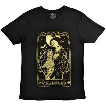 Pánské tričko Merch Disney: Disney Unisex T-shirt: The Nightmare Before Christmas Jack & Sally Lovers (embellished) (medium) M