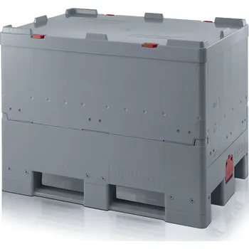 paleta Skládací IBC / Bag in Box System 120 x 80 x 91 cm - Stříbrošedá - IBC 500
