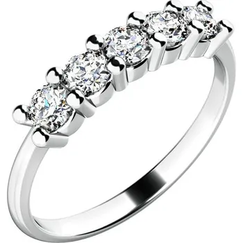 Prsten Dámský prsten bílé zlato 585/1000 přírodní diamant 0.50 ct G/SI 10773D velikost 58