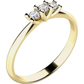 Prsten Dámský prsten přírodní diamant 0.105 ct G/SI 10781D-ZL velikost 55