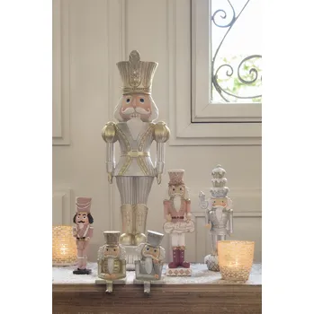 Vánoční dekorace Vánoční dekorativní soška Louskáčka Merry Christmas - 9*7*22 cm