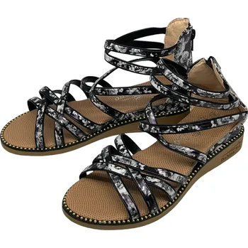 Dámské sandále Baolikang Dámské černé sandály Barva: Černá, Velikost: 37