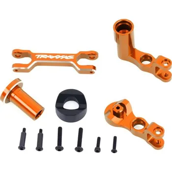 RC náhradní díl Traxxas páky řízení hliníkové oranžově eloxované (pro XRT)