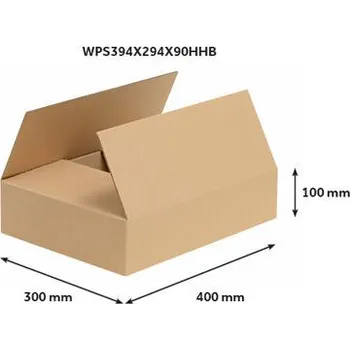 Obalový materiál Klopová krabice 400x300x100mm, 3VVL