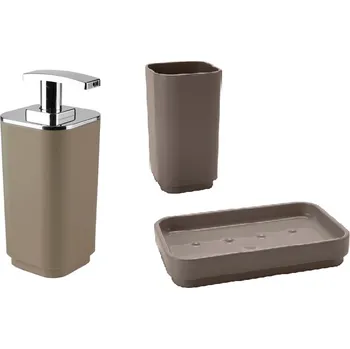 Sada koupelnových doplňků Aqualine Set Seventy Béžovo - hnědá