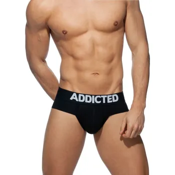 Pánské spodní prádlo Slipy Addicted AD467 My Basic Brief černé 3XL, pánské bavlněné slipy