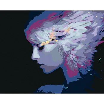 Hračka Diamondi Diamantové malování - PÍRKA VE VLASECH Rozměr: 40x50 cm, Rámování: bez rámu a bez vypnutí plátna