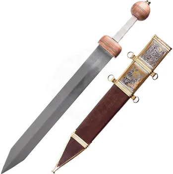 Replika zbraně Deepeka Gladius Pompeje, římský meč s pochvou