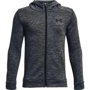 Pánská mikina Mikina s kapucí Under UA Armour Fleece FZ-GRY 1373541-012 Velikost YSM
