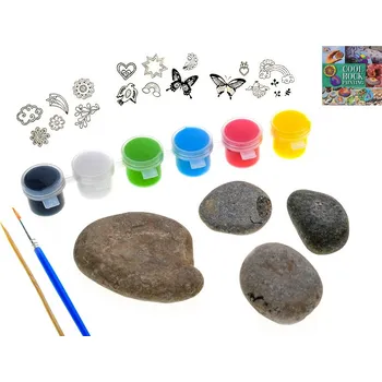 Výtvarná sada Grow&decorate malování kamínků + šablony v krabičce