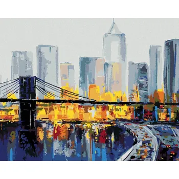 Hračka Diamondi Diamantové malování - RUŠNÝ NEW YORK Rozměr: 40x50 cm, Rámování: bez rámu a bez vypnutí plátna