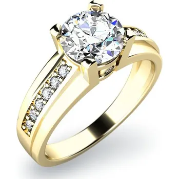 Prsten Dámský prsten přírodní diamant 0.19 ct G/SI 10816D-ZL velikost 61