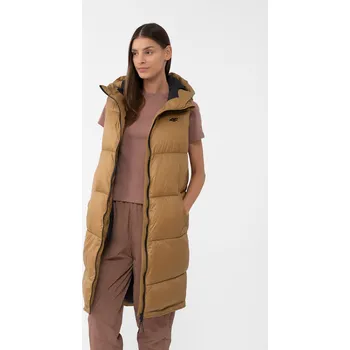 Dámská vesta 4F 4FAW23TVESF074 LIGHT BROWN Dámská vesta US XXL