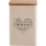 ORION Plechová dóza Srdce Káva 9,5 x 9,5 cm