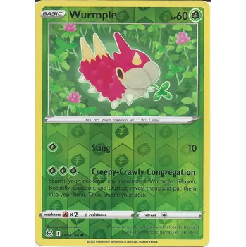 Společenská hra Pokémon karta Wurmple 006/196 Reverse Holo - Lost Origin