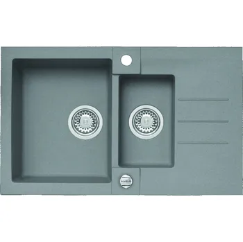 Granitový dřez Alveus ROCK 70 BETON Set - různé typy baterií Dřez / Set: Dřez, Baterie: Bez baterie