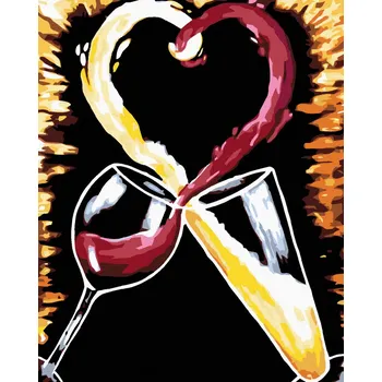 Hračka Diamondi Diamantové malování - SKLENIČKY Rozměr: 40x50 cm, Rámování: bez rámu a bez vypnutí plátna