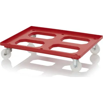 paleta Přepravní vozíky Maxi HD s polyamidovými kolečky 81,68 x 61,68 x 17,69 cm - Dopravní červená - Dopravní červená - RO 86.4 HD PA BO-3020