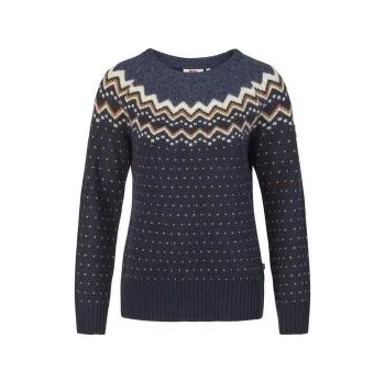 Dámský svetr Fjällräven Övik Knit Sweater Women Dark Navy modrá S