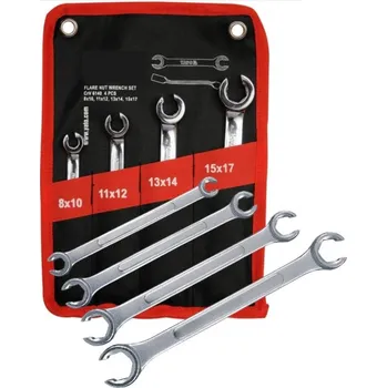 Klíč Silver Klíče očkové otevřené na převlečené matice, na opravu brzdového vedení (8x10,11x12,13x14,15x17mm)