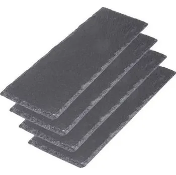 Westmark Sada táců z přírodní břidlice TAPAS&FRIENDS 30 x 10 cm / 4 ks v sadě