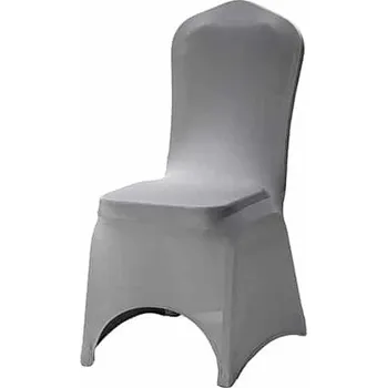 Potah na židli Šedý potah na banketní židle s výřezy
