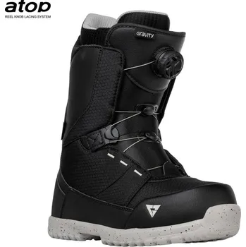 Boty na snowboard Gravity Micro Atop black UK 2 / EU 34 + DÁREK + Doprava ZDARMA