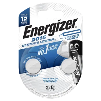 Článková baterie Energizer Ultimate Lithium CR2016 knoflíkové baterie 2ks E301319500