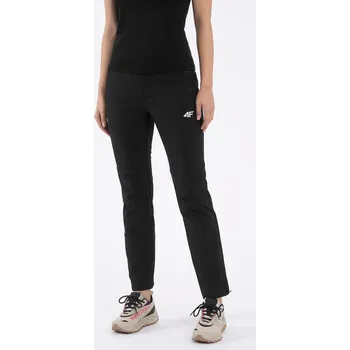 Dámské kalhoty 4F 4FAW23TFTRF405 DEEP BLACK Dámské trekové kalhoty US L