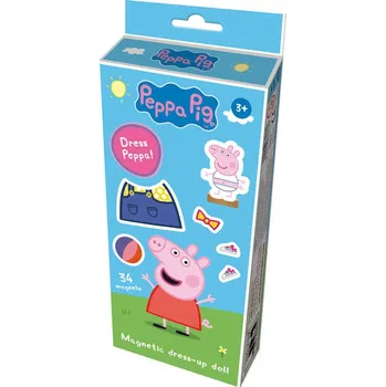 magnetka pro dítě JIRI MODELS Magnetické panenky 34 dílků Prasátko Peppa