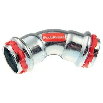 rozdělovač topení VSH SudoPress Steel Koleno z uhlíkové oceli 45° FF 54 lisovací