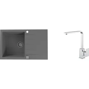 Alveus Cadit 20 BETON Set - různé typy baterií Dřez / Set: Set, Baterie: Set Reno