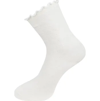 Dámské ponožky Dámské ponožky se strukturou srdce NZ695, varianta C - bílé barvy 9001718-3 Velikost ponožek: 35-38