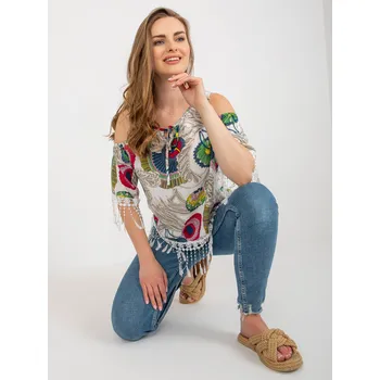 Dámská košile Halenka AT BZ 2601.67 bílá jedna velikost