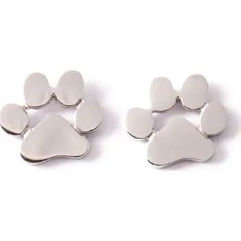 Náušnice Kočičí paní Náušnice kočičí tlapka - chirurgická ocel - stříbrné