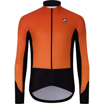 Cyklistická bunda HOLOKOLO Cyklistická zateplená bunda - CLASSIC - černá/oranžová