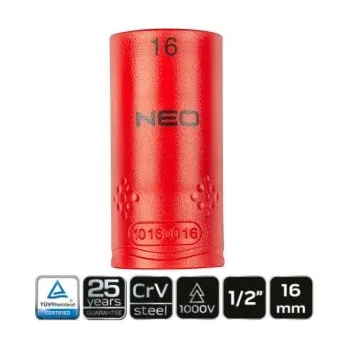 Nářadí pro automobil Hlavice gola, šestihran, 1/2", 16 mm, , TOPEX, 01-186