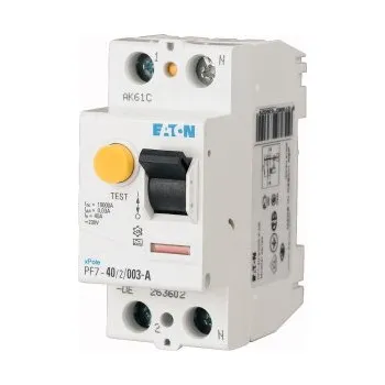 Proudový chránič Chránič dvoupolový EATON 263619 PF7-25/2/003-G Chránič Ir=3kA, typ G, 2-pól, Idn=0.03A, In=25A