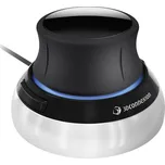 3Dconnexion SpaceMouse Compact optická 3D myš, přenos USB, 2 tlačítko, černá, stříbrná