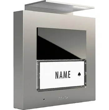 m-e modern-electronics ADV-1010 S kabelový Venkovní audiostanice pro domovní telefon venkovní jednotka, pro 1 rodinu, st