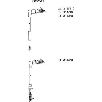 Zapalovací kabel Sada kabelů pro zapalování, , BREMI, 300/591