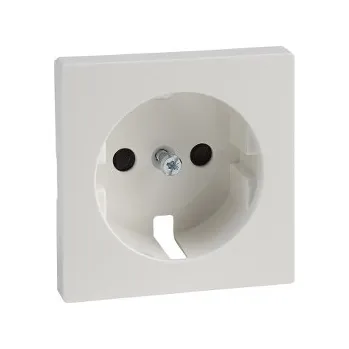 Elektrická zásuvka SCHN MTN2330-0319 Merten - Centrální deska pro zásuvku se zemnícím kolíkem, System M, Polar