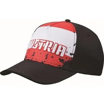 Kšiltovka Kšiltovka CoFEE vlajka Rakousko - černá
