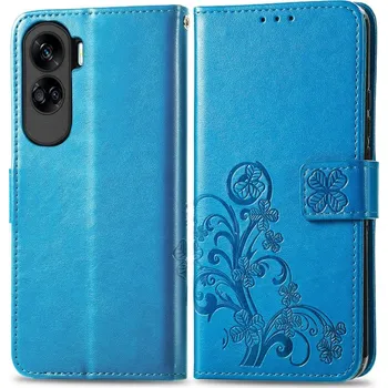 Pouzdro na tablet VSECHNONAMOBIL 63164 ART FLOWERS Peněženkový kryt Honor 90 Lite 5G modrý