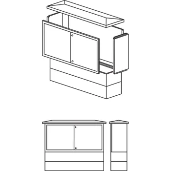 ostatní stavebnice Betonová stavebnice HUP J2 na 2 podstavcích pozink (150x128x40cm) na plyn