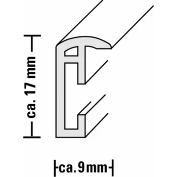 Rám na obraz Rámeček plastový Hama Madrid 20x30, vínový