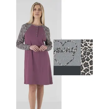 Dámská noční košile Dámská noční košile Karelpiu KF5050 M Šedá