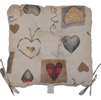 Podsedák Nábytek PEGAS Sedák UNI motiv srdce LOVE